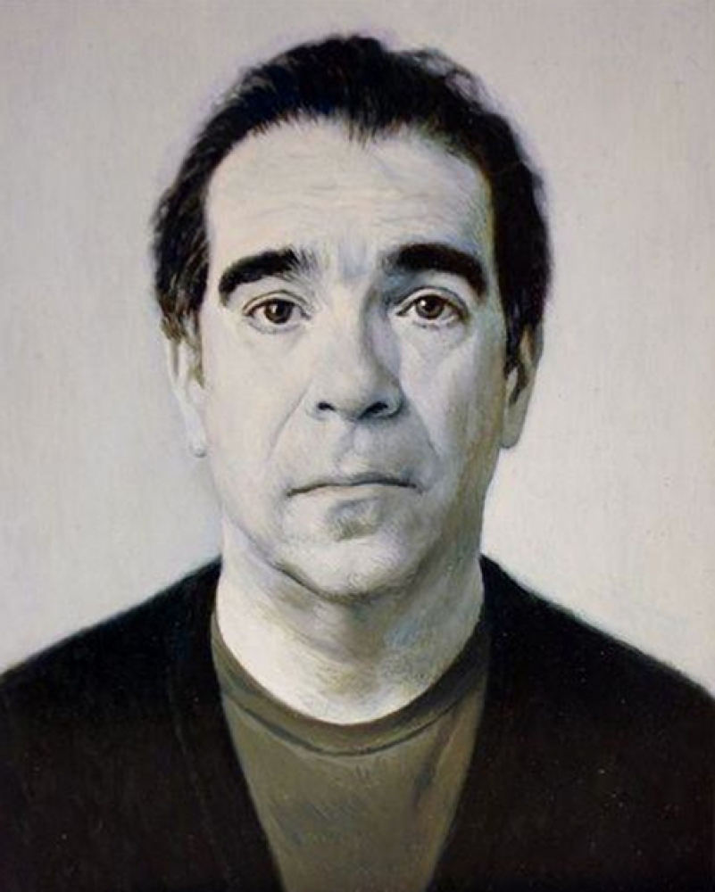 man with black sweater