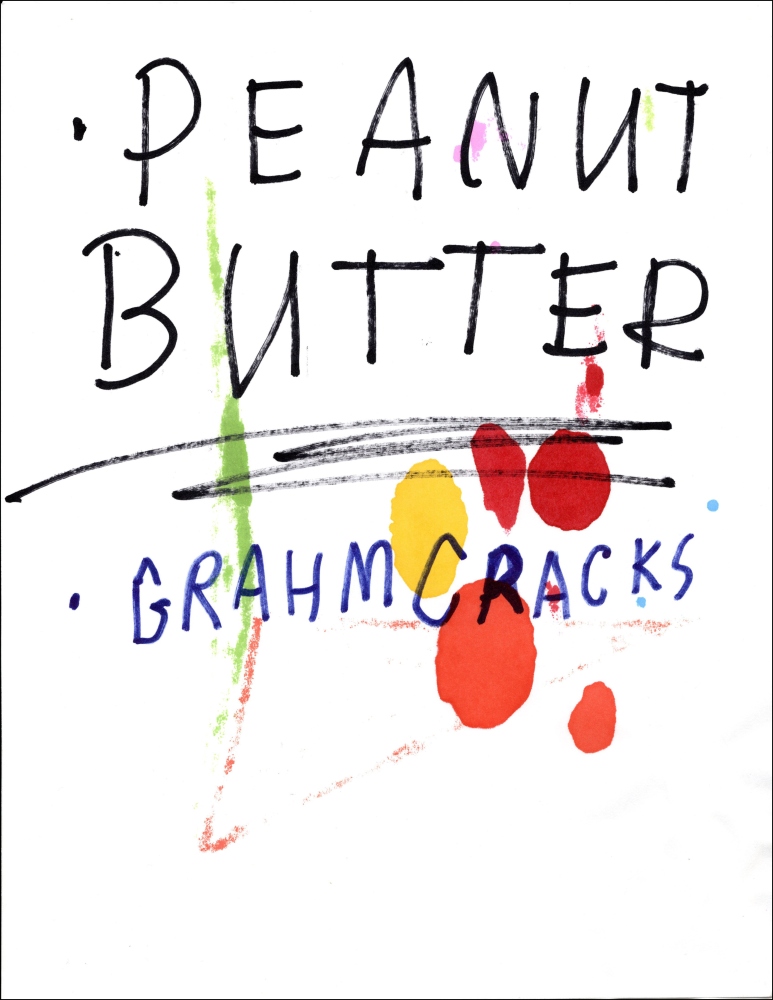 red, orange and yellow dots and words